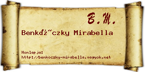 Benkóczky Mirabella névjegykártya